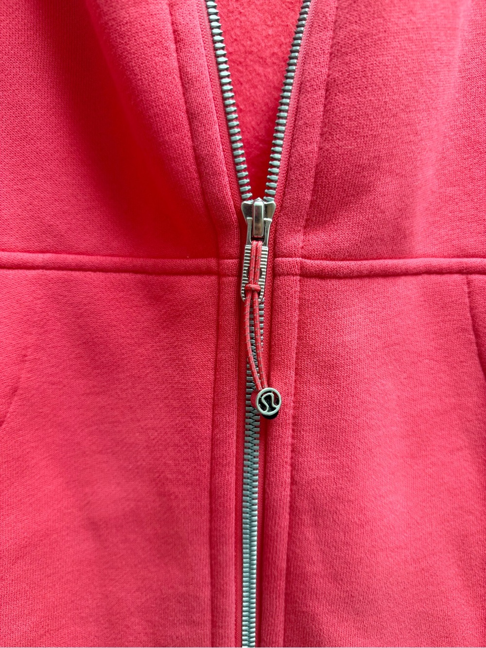 Lululemon Scuba Jacket (Funnel Neck) in Lipstick or Prazzi Pink - Picture 2 of 3
